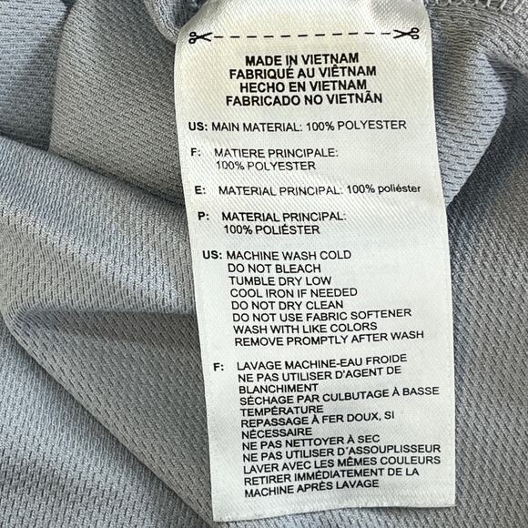 Adidas Climacool Competition Stripe Polo Shirt Men's Small Mid Gray MSRP $60 - Picture 4 of 5